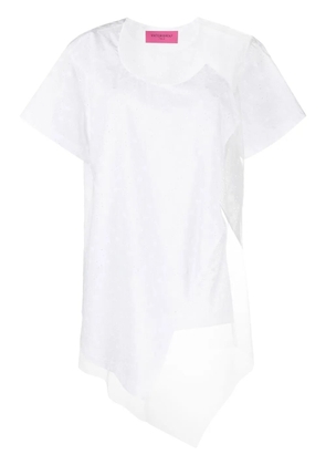 Viktor & Rolf Floating Time mesh-panel T-shirt - White