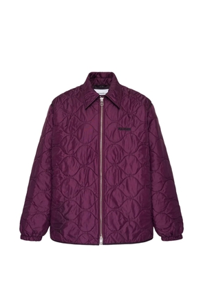 OAMC quilted zip-fastening overshirt - Purple