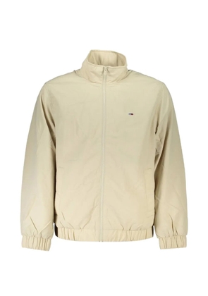Tommy Hilfiger logo-patch zip-up jacket - Neutrals