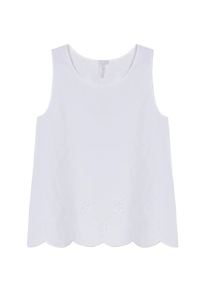 Hanro broderie-anglaise tank top - White