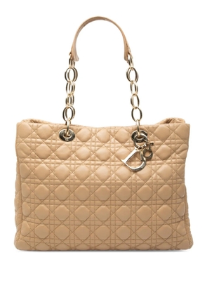 Christian Dior Pre-Owned 2010 Large Lambskin Cannage Lady Dior Soft Shopping tote bag - Neutrals