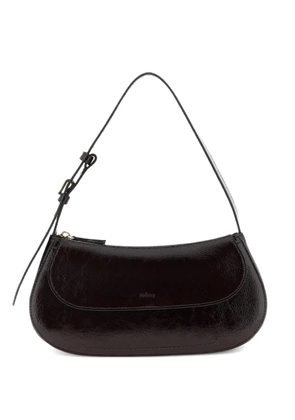 Mulberry Clovelly patent shoulder bag - Brown