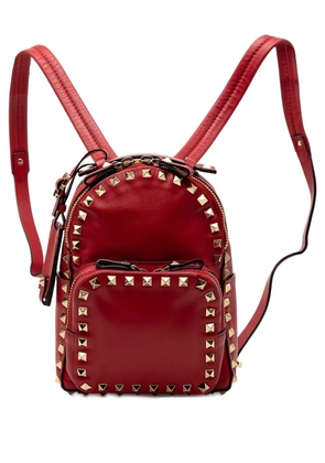 Valentino Garavani Pre-Owned 2000-2017 Mini Calfskin Rockstud backpack - Red