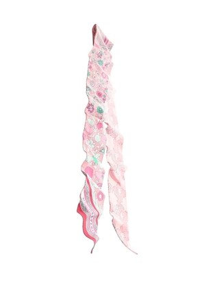 Hermès Pre-Owned 2000-2026 Tapis Persans Silk Twilly Scarf scarves - Pink