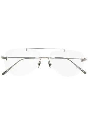 TOM FORD Eyewear FT5679 rimless pilot glasses - Black
