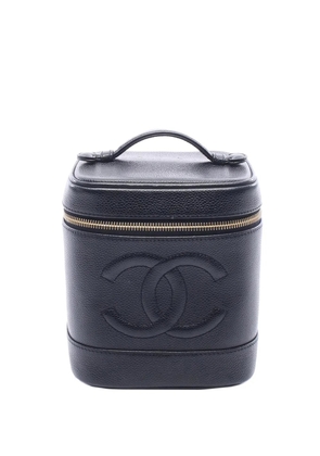 CHANEL Pre-Owned 2002-2003 CC Caviar Case vanity bag - Black
