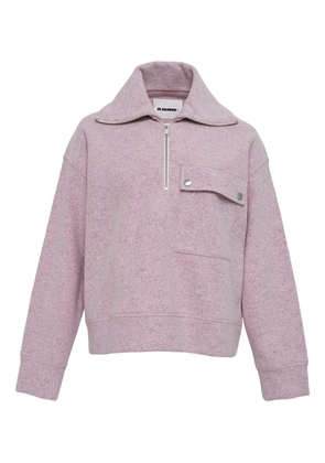 Jil Sander collar pocket sweatshirt - Pink