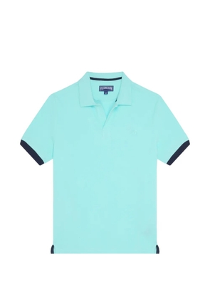 Vilebrequin embroidered-logo polo shirt - Blue
