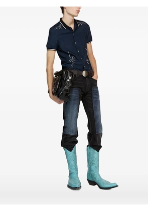 Acne Studios bow-embellishment shirt - Blue