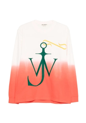JW Anderson Dip Dye Anchor long-sleeve T-shirt - Orange
