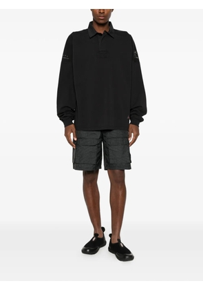 ROA Astrio long-sleeve polo shirt - Black