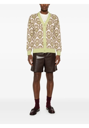 Drôle De Monsieur Tapisserie Florale cardigan - Pink