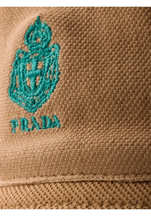 Prada old piqué bucket hat - Neutrals