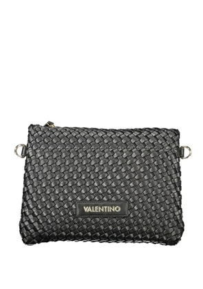 MARIO VALENTINO woven-design clutch bag - Black