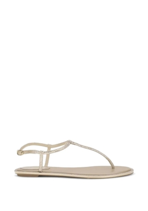 René Caovilla Diana embellished sandals - Neutrals