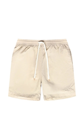 Eleventy logo-embroidered swim shorts - Neutrals