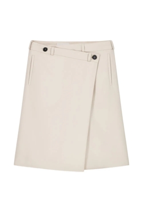 Coperni button-detail circular midi skirt - White