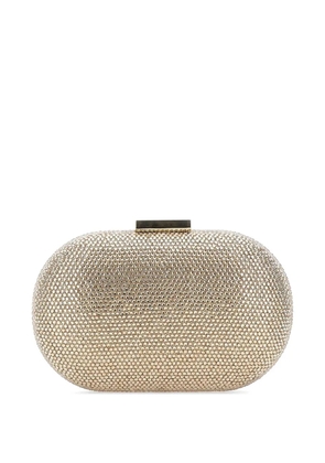 TWENTY FOURHAITCH Sunrise rhinestone-embellished clutch bag - Gold