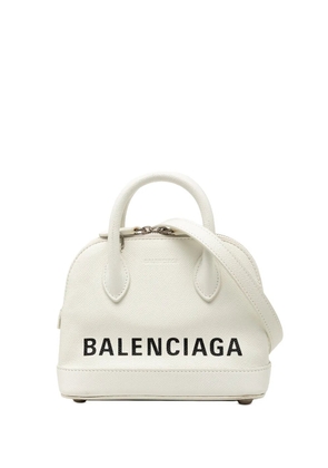 Balenciaga Pre-Owned 2019 XXS Calfskin Ville Top Handle Bag satchel - White