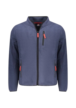 NORWAY 1963 logo-patch zip-fastening sweatshirt - Blue