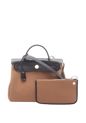 Hermès Pre-Owned 2024 Herbag Zip 31 Retourne satchel - Brown