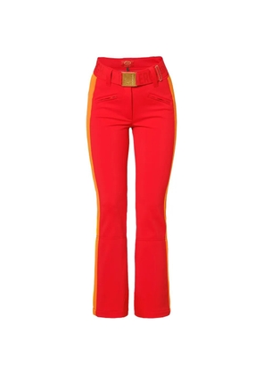 Goldbergh Roccia belted stripe-detail ski pants - Red