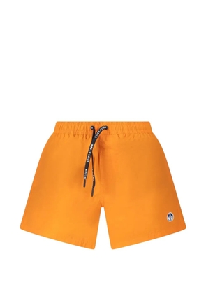 North Sails logo-patch drawstring swim shorts - Orange