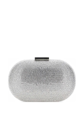 TWENTY FOURHAITCH Sunrise rhinestone-embellished clutch bag - Silver