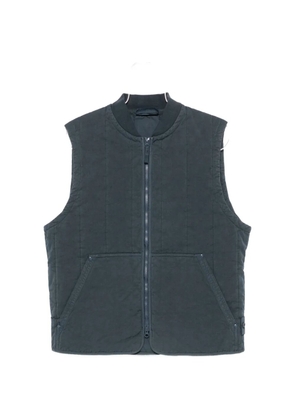 Stone Island quilted zip gilet - Blue