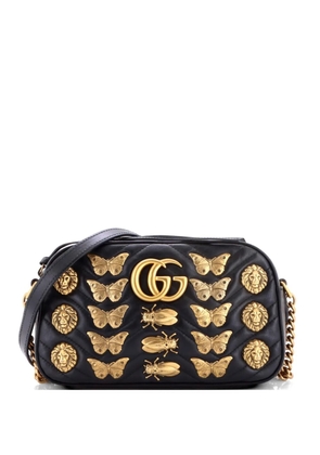 Gucci Pre-Owned GG Marmont Shoulder Bag Embellished Matelasse Leather Small crossbody bag - Black