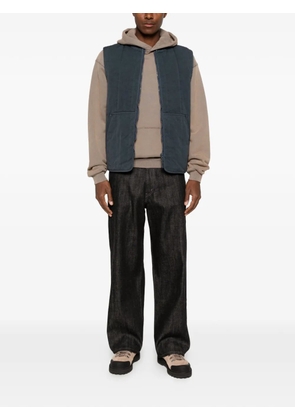 Stone Island quilted zip gilet - Blue