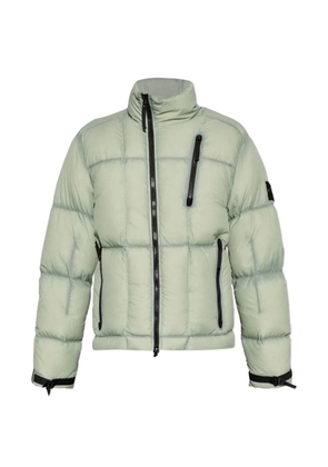 Stone Island quilted logo-patch jacket - Green