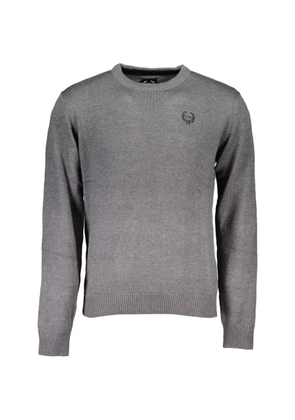 Gian Marco Venturi Vintage logo-detail elbow-patch sweater - Grey