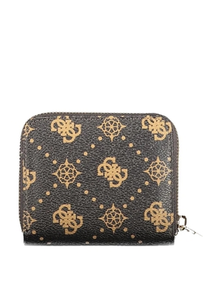 GUESS USA 4G Peony zip-around wallet - Brown