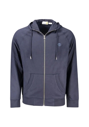 Timberland Exeter River logo-embroidered zip-up cotton hoodie - Blue