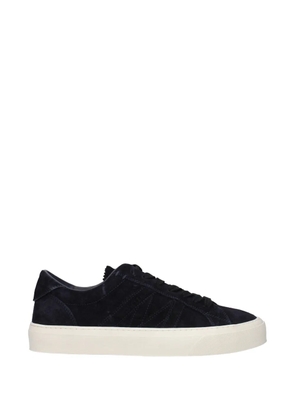 Moncler suede low-top sneakers - Blue