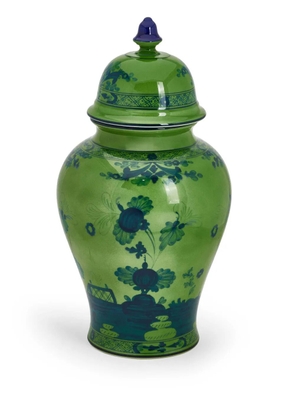 GINORI 1735 large Potiche porcelain vase - Green