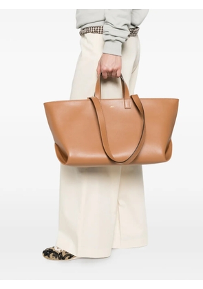 A.P.C. Le Drummer leather tote bag - Neutrals