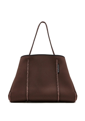STATE OF ESCAPE Escape perforated tote bag - Brown