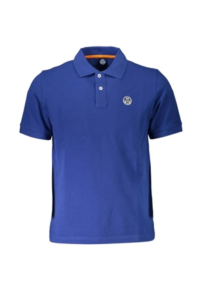North Sails logo-detail cotton polo shirt - Blue