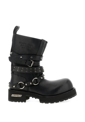 Balenciaga Venom City leather biker boots - Black