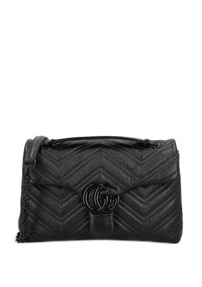 Gucci GG Marmont chevron shoulder bag - Black