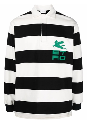 ETRO striped polo shirt - White