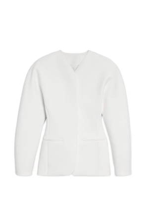 Jacquemus The Oval fitted jacket - White