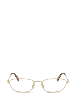 Miu Miu Eyewear rectangle-frame glasses - Gold