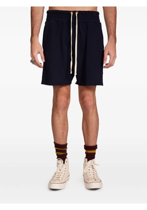 Les Tien waffle-knit raw-cut yacht shorts - Blue