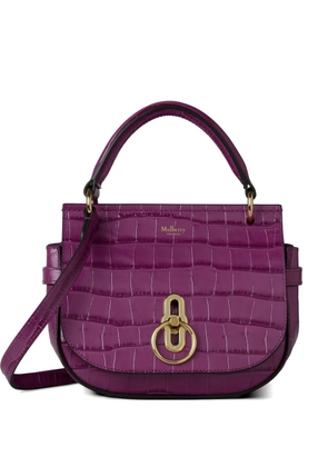 Mulberry Amberley croc-effect crossbody bag - Purple