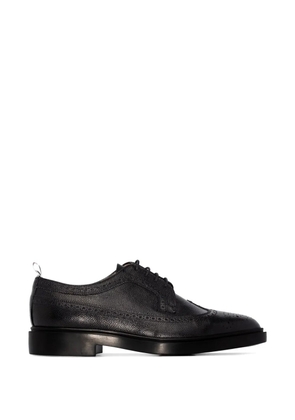 Thom Browne Longwing pebble-grain brogue Derby shoes - Black
