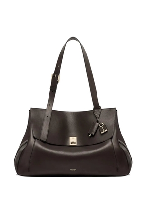 TOM FORD large Besace padlock-detail leather tote bag - Brown