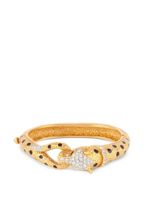 Susan Caplan Vintage 1980s Attwood and Sawyer Panther Bangle bracelet - Gold